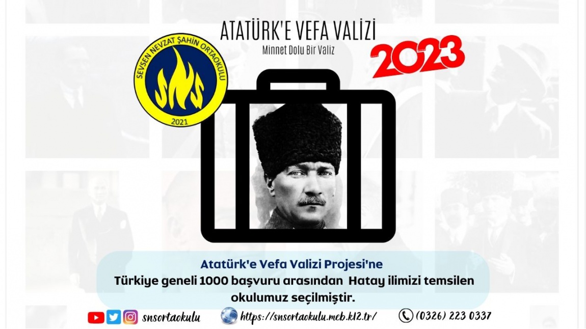Atatürk'e Vefa Valizi Projesi'ne Katıldık